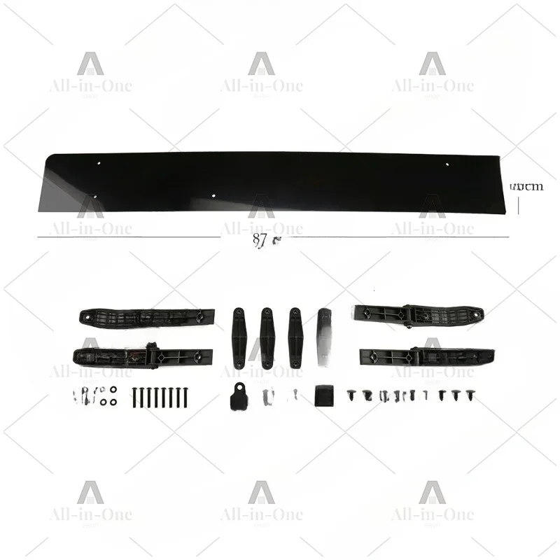 Roof spoiler, deflector, silent universal, noise reduction board