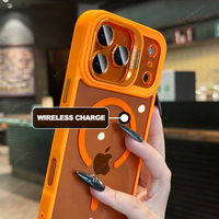 Metal Bracket Magnetic Phone Case For iPhone 16E 16 15 14 Plus 11 12 13 16 17 Pro Max Air Magsafe Official Stand Protector Cover