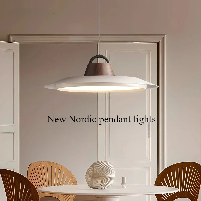 

SANDYHA Nordic Pendant Lights Hat Designer Kitchen Chandelier Living Room Decor Home LED Lamp for Bedroom Dining Table Lighting