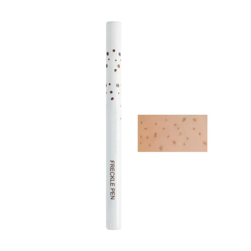 Pluma de pecas falsas para cara, resistente al agua, pluma de pecas falsas realistas, pluma de simulación de manchas falsas, maquillaje hundido, pluma de pecas marrón suave