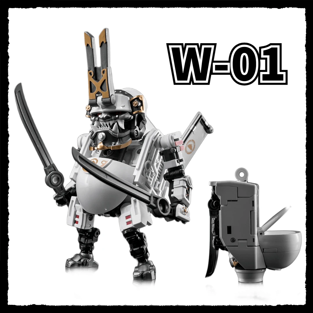 In Stock   New Transformation Toy TOYWOLF W-01 White toilet Figure  Action Figures Toys Collection Gifts