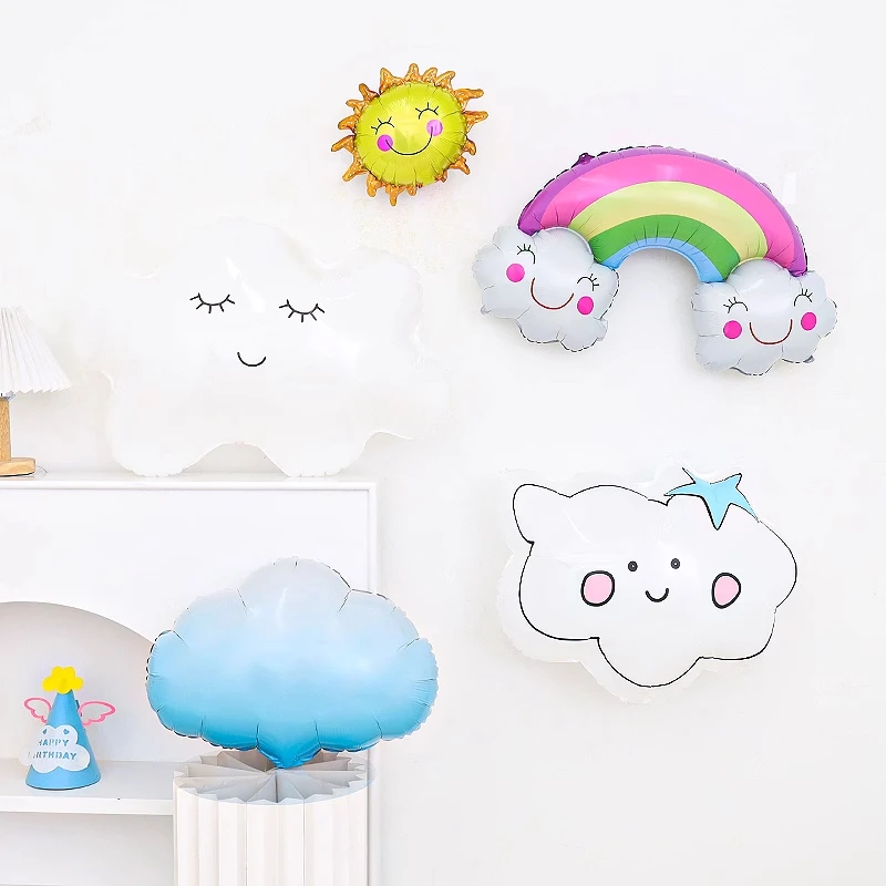 DIY-誕生日パーティーの装飾バルーン,太陽,雲,月,虹,幼稚園の子供のギフト,ベビーシャワー,クリスマスの飾りバルーン