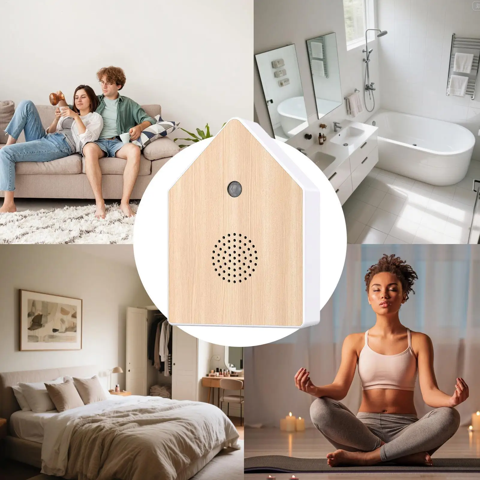 鳥の歌うスピーカーモーションセンサー鳥サウンドボックススマート動物ノイズマシン家の装飾寝室のリラクゼーションリビングルーム