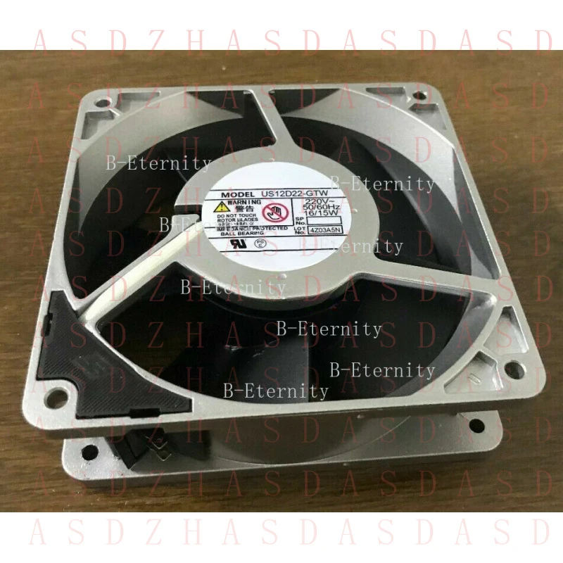 Z  1pcs FOR  STYLE FAN US12D22-GTW 220V 12038 iron leaf fan