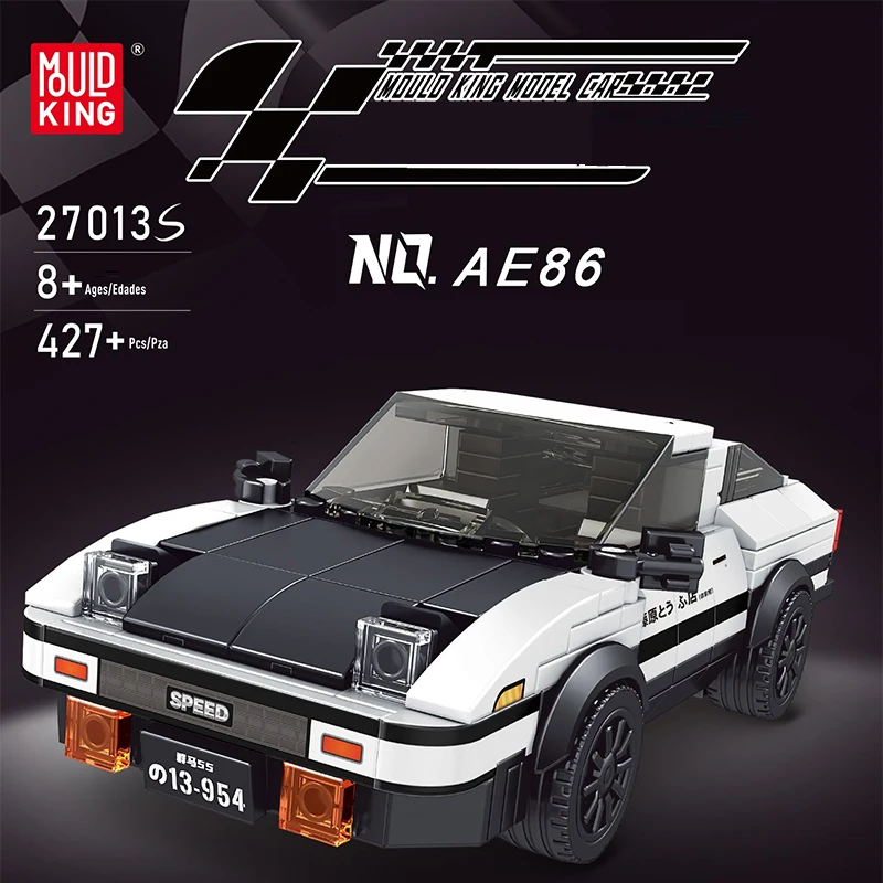 Technical Racers Speed Champions MOC 27013 Sports Car Toyota AE86 Model 399PCS Building Blocks Brick Puzzle Toys for Kids Gift