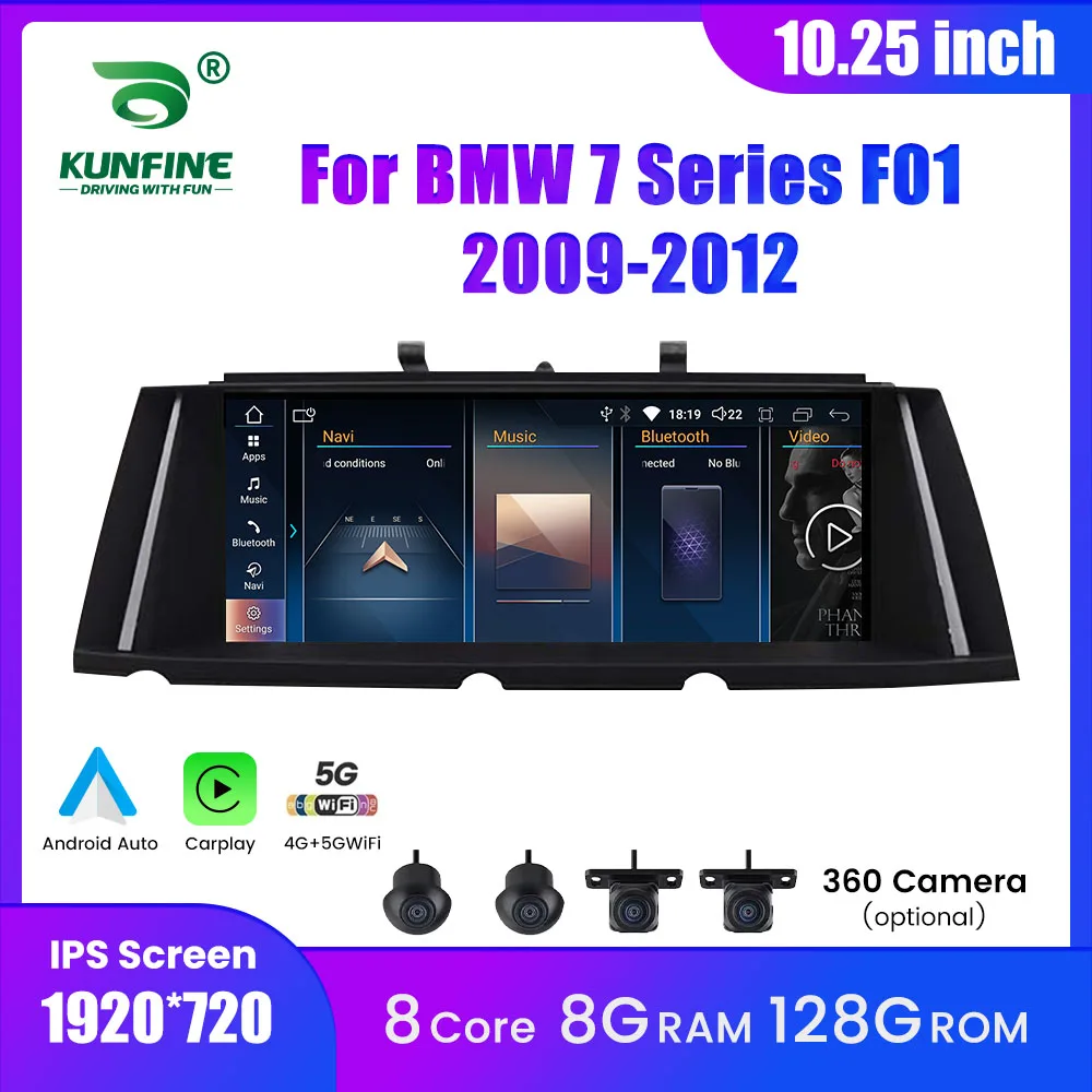 Android Car Stereo Radio For BMW 7 Series F01 2009-2012 CIC System GPS Navigation Multimedia Player Carplay Android Auto 10.25