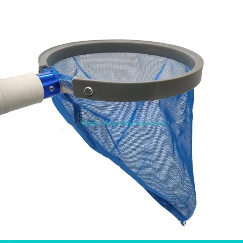 H7BF Pool Cleaning Tool with Fine Mesh and Aluminum Handle Swimming Pool Net Catcher Practical Debris Removal Cleaner