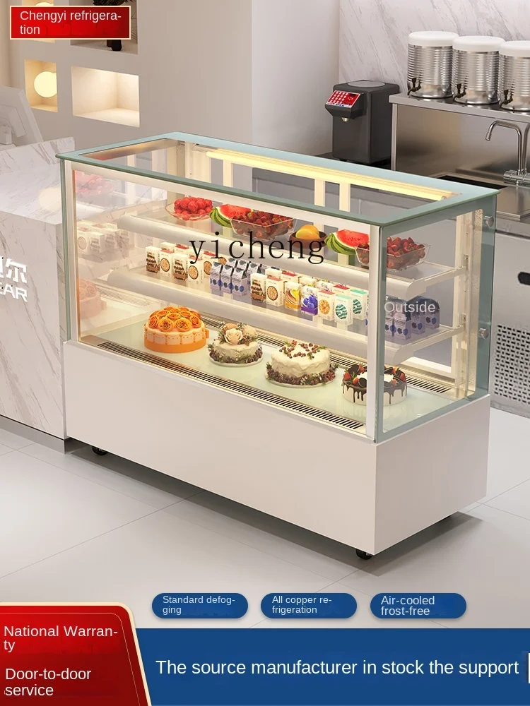 Xl Cake Cabinet Refrigerated Display Cabinet Desktop Dessert Fruit Fresh Cooked Food Pastry Cabinet