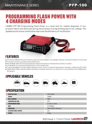 For Launch PFP-100 PFP100 ECU Programming Power supply and battery charger