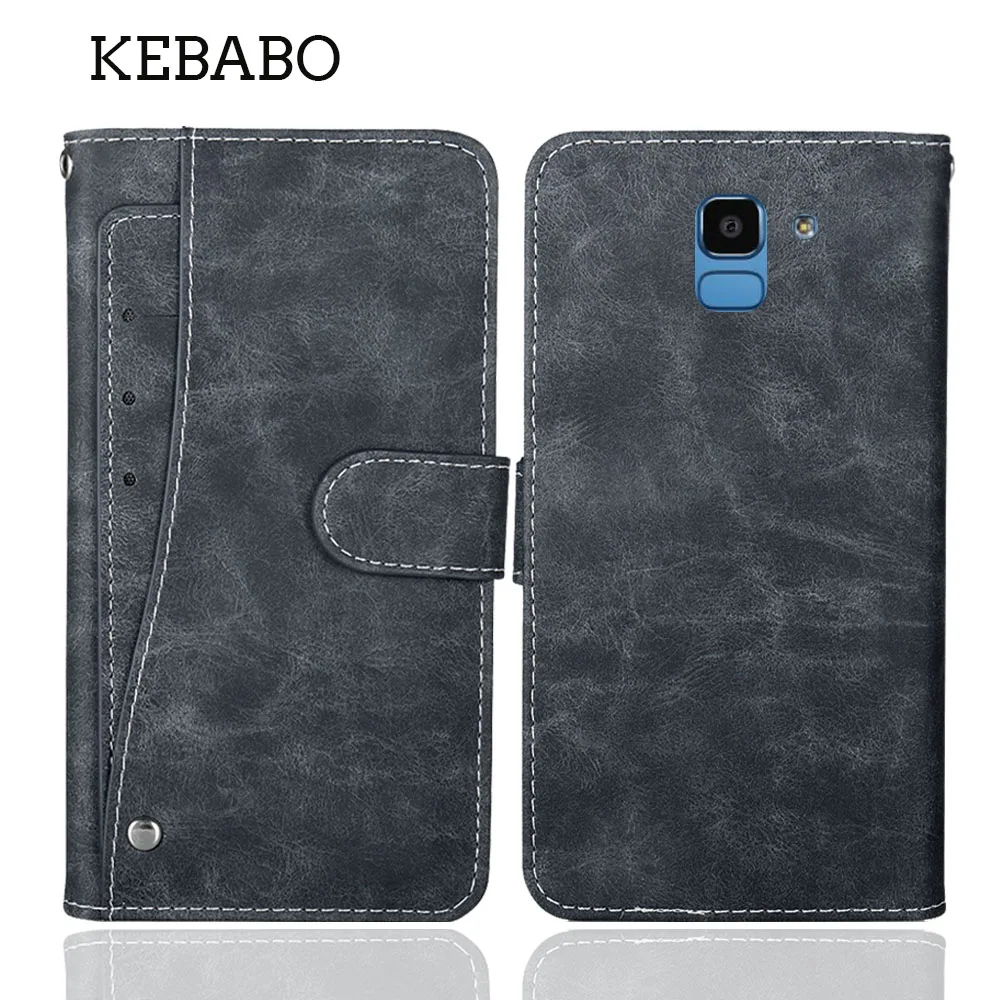 Leather Wallet For Samsung Galaxy On6 Case 5.6