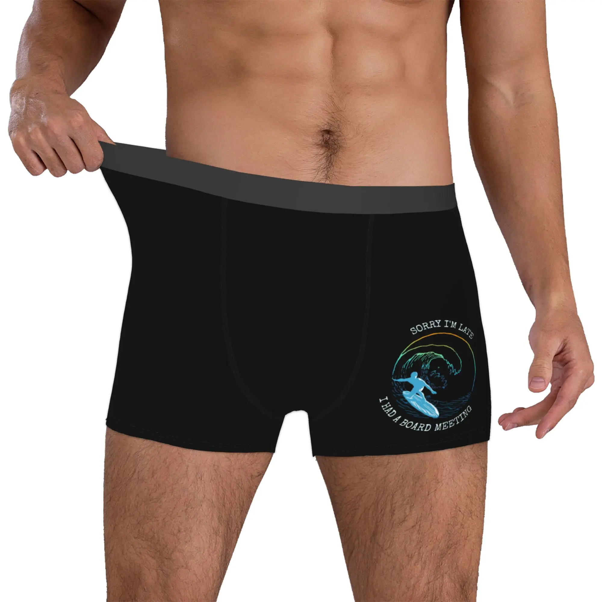 Custom Funny Surfing Surfer Quotes Boxers Shorts Men  Briefs Underwear Novelty Underpants