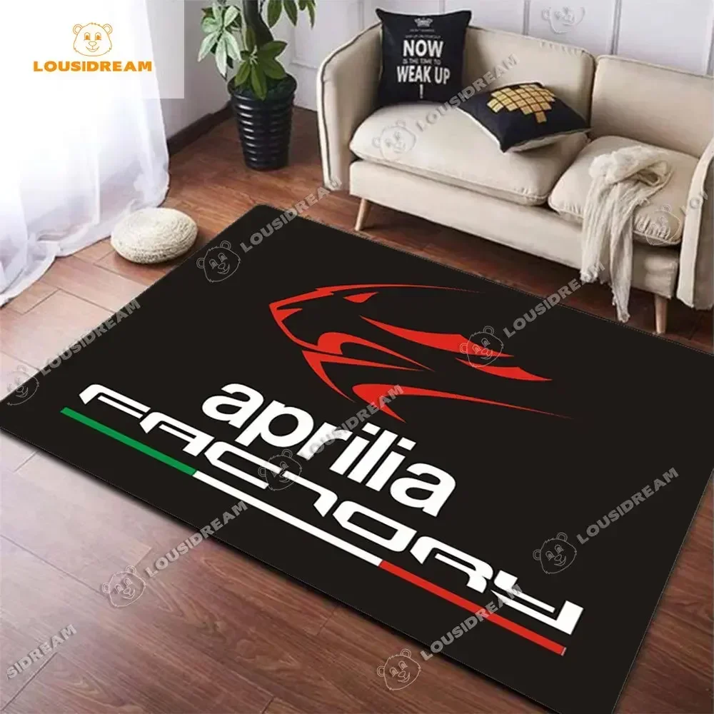 Fashion Apriliaed Racing 3D Printing Carpet Moto Motocycle Entrance Home Door Mat Living Room Bedroom Polyester Soft Area Rug