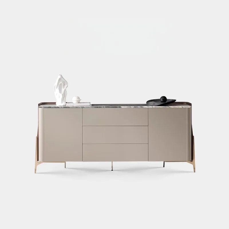 

Italian, light luxury, natural, marble, sideboard, modern, minimalist, storage