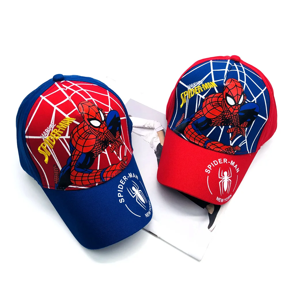 

New Marvel Boys' Duck Tongue Hat Spider Man Cartoon Children's Baseball Hat Children's Hat