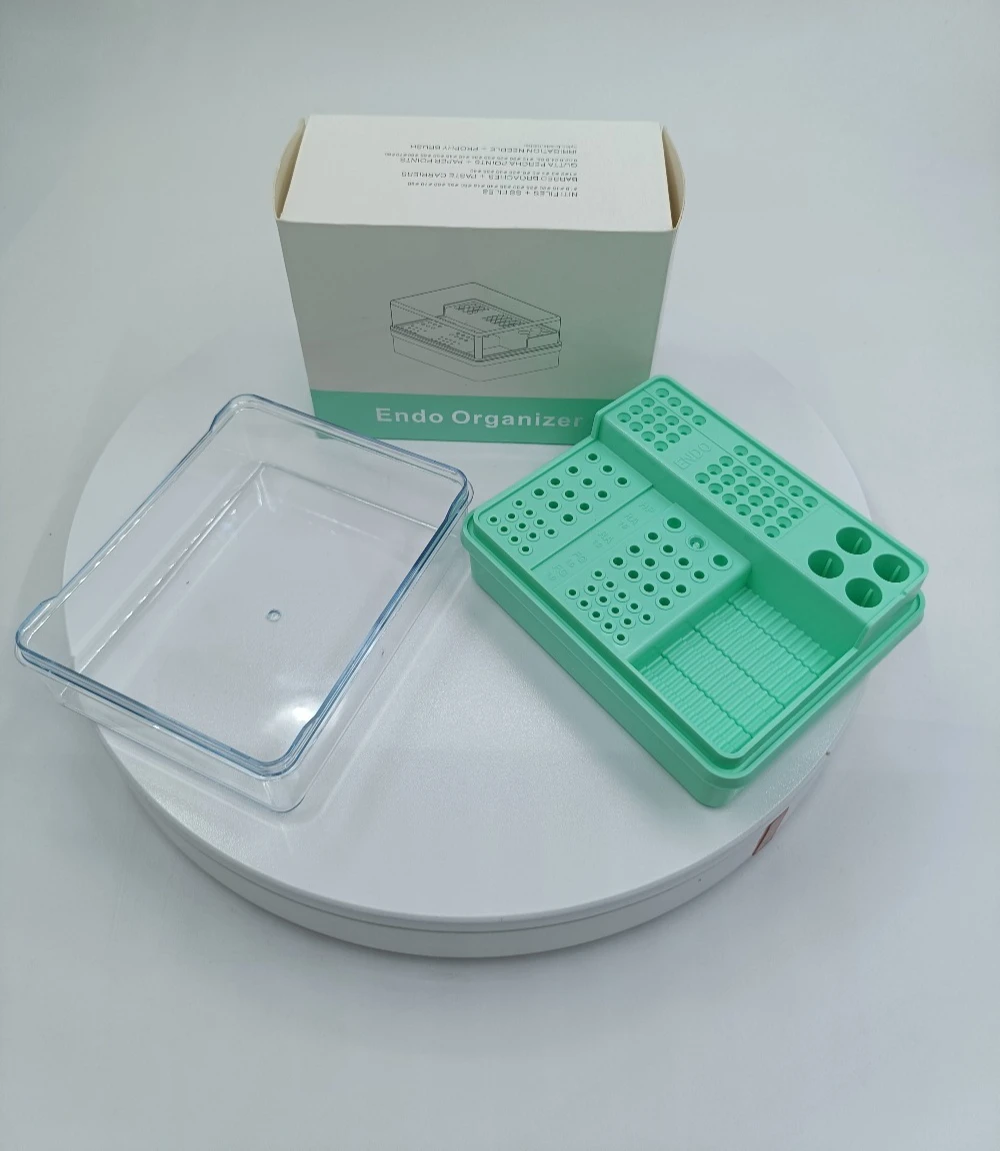 96 Holes Autoclavable Endo Sterilizing Cassette High Temperature Disinfection Rack for Dental Burs and Root Canal Files