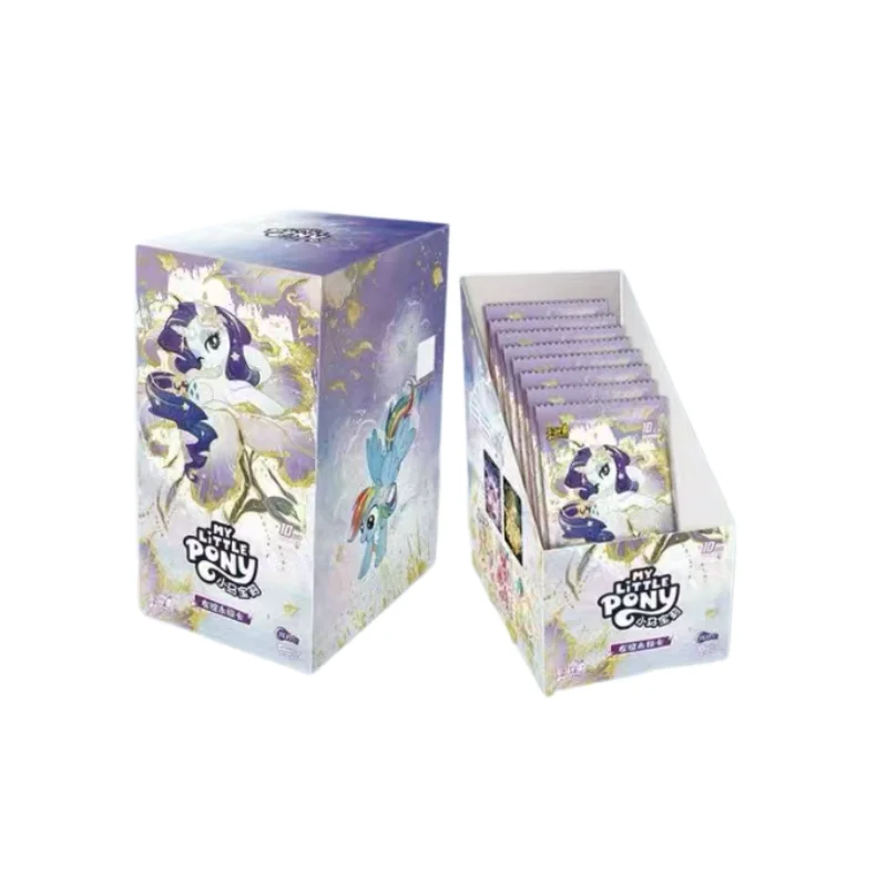 KAYOU Echte Nieuwe My Little Pony Vriendschap Eeuwige Ster Tas 2 Ritme Maan AR Vergulde Decoratie OF Collectie Kaart Cadeau