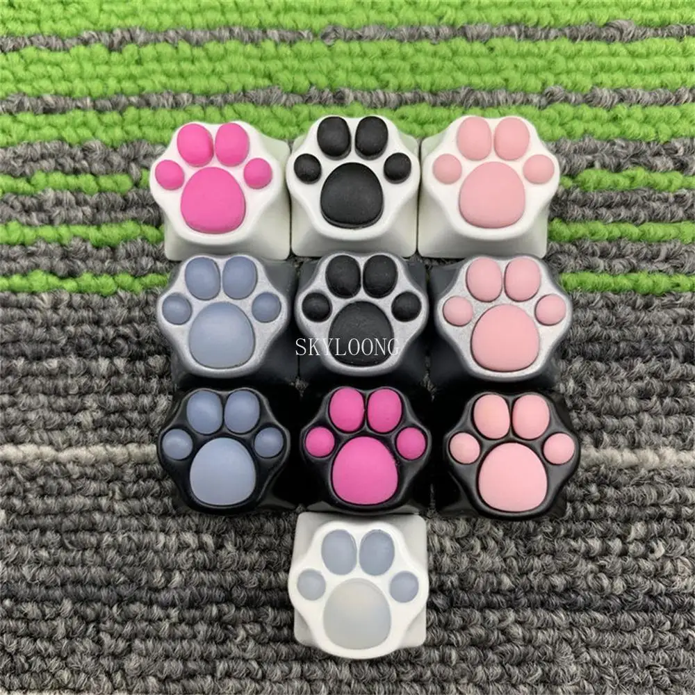 

Cat Paws Keycaps For Mechanical Keyboard Animation Metal Custom Keycap Buttons Key Cap For Cherry Mx Switch Gk61 SK64 Resin