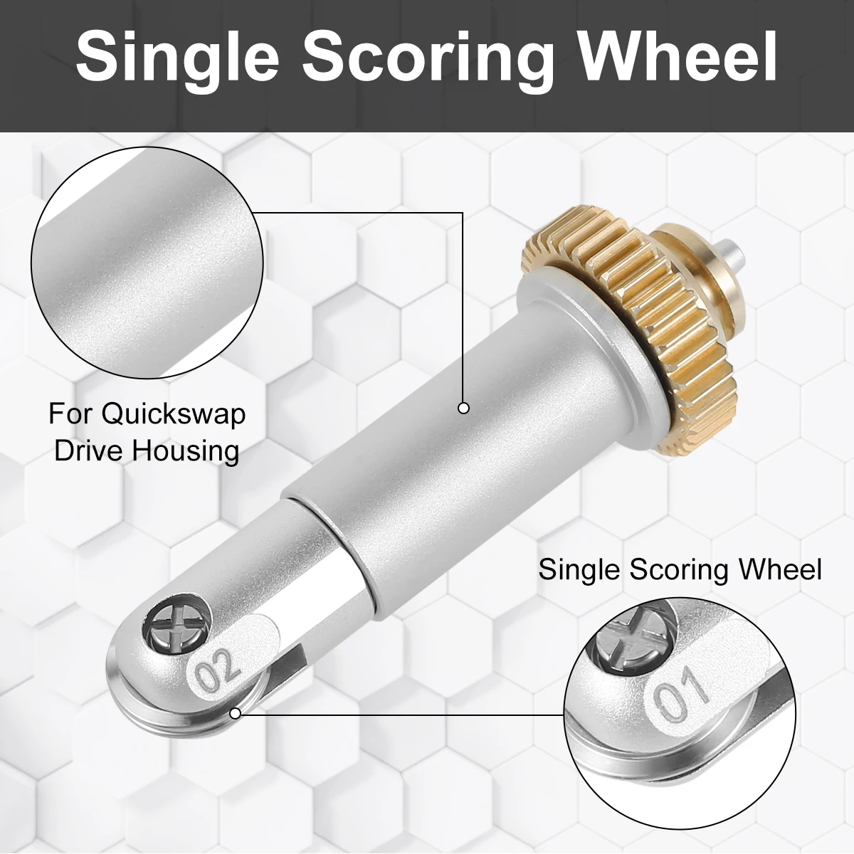 Heavy-Duty Single and Double Scoring Wheel Tip Multifunctional Scoring Wheel Compatible with Cricut Maker Cutting Machine