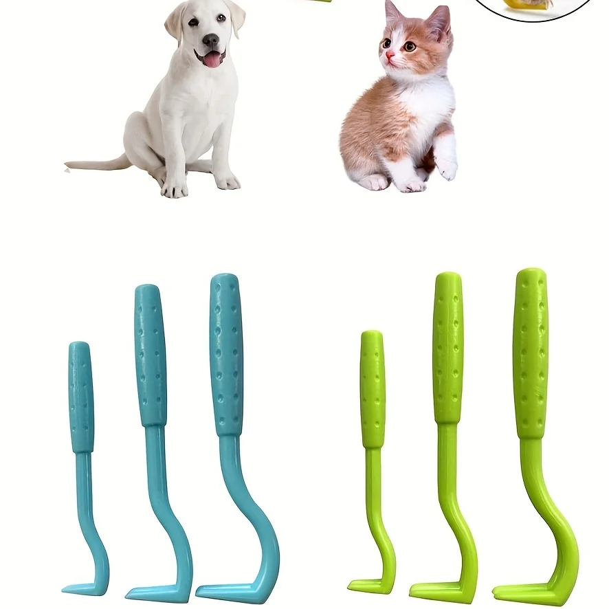 3Pcs Pet Flea Remover Tool Kit Plastic Scratching Hook Remover Pet Cat Dog Grooming Supplies Tick Picker Pet Accessories