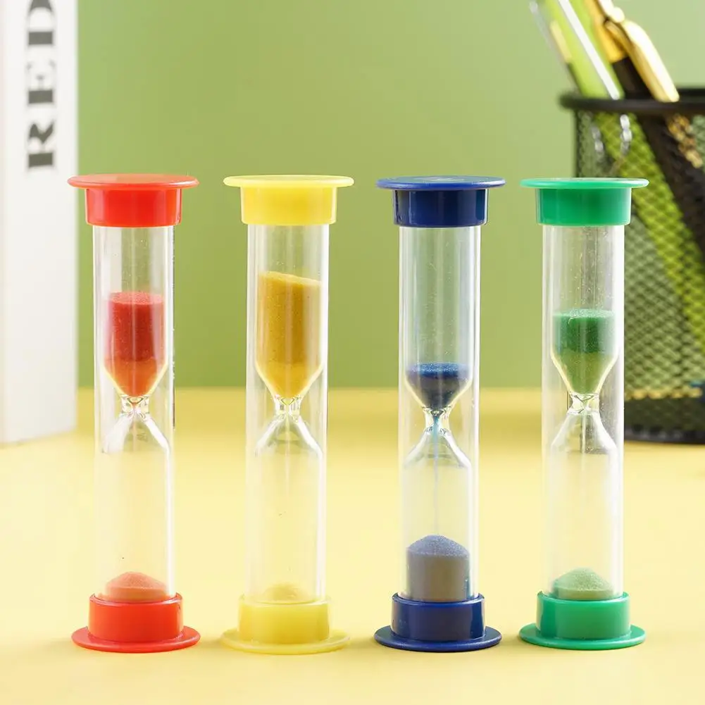 Plastic Sand Timer Small Clock Hourglass Clocks30 Seconds/1 Minute/2 Minutes Sand Meter Anti Drop Small Sandglass Student Gift