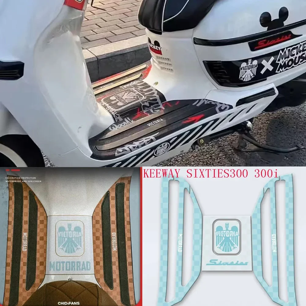 

New Suitable for KEEWAY SIXTIES300 Motorcycle Pedal Decal Suitable for KEEWAY SIXTIES300 300i Keeway Sixties 300i