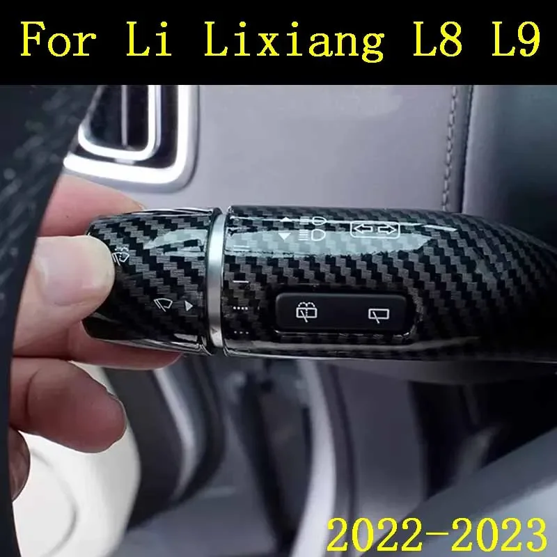 For Li Lixiang L8 L9 2022 2023 Car Gear Shift Wiper Lever Decoration Cover Interior Protection Styling Accessories