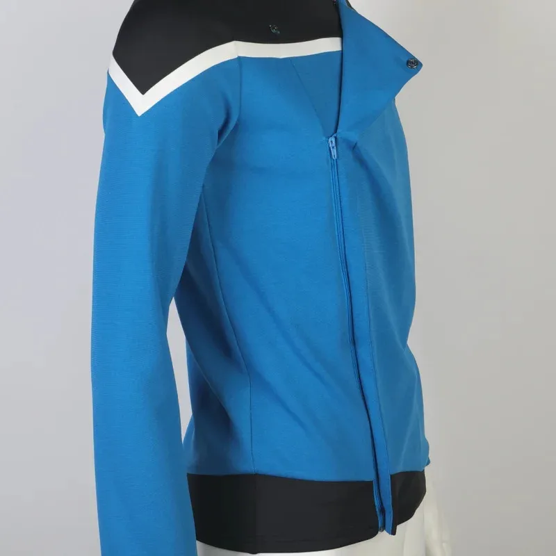 Cycosplay traje decks inferiores freeman podridão uniforme ensign rutherford amarelo azul camisas superiores st traje de halloween homem mulher prop