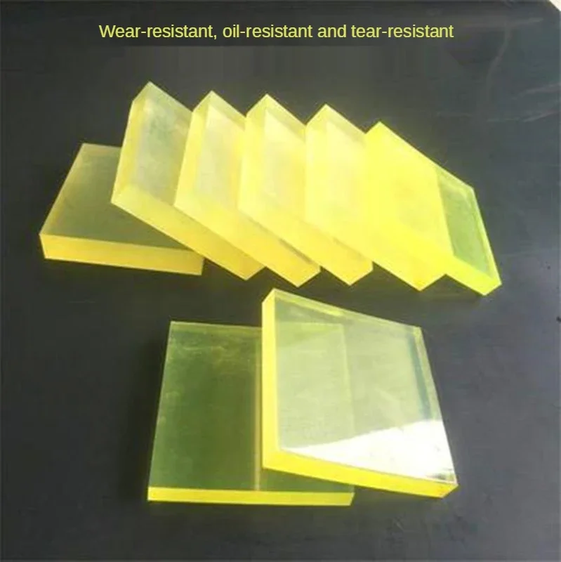 

50x50x2cm Polyurethane Square PU Damping Plate,Die Cutter Plate, Beef Tendon Plate, Die Cushion Elastic Rubber Sheet Gold Color