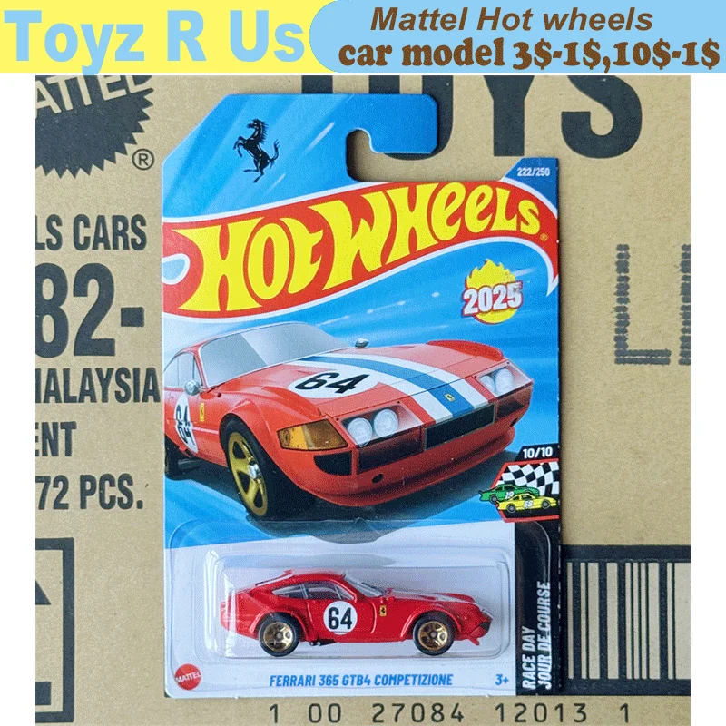 

Original Hot Wheels Car Ferrari 365 GTB4 Competizione Boys Toys 1/64 Diecast SF90 Stradale F40 Vehicles Alloy Model Collect Gift