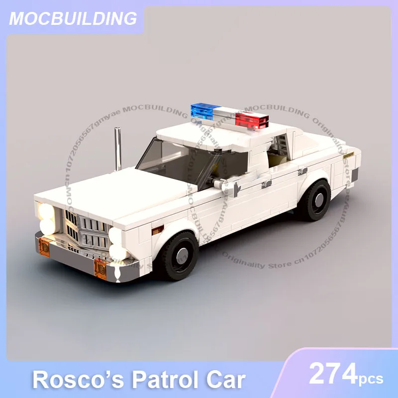 MOC اللبنات روسكو باترول سيارة لتقوم بها بنفسك تجميع الطوب جمع عرض النقل الإبداعية عيد الميلاد اللعب الهدايا 274 قطعة #1