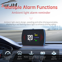 P12 Car Head Up Display For HUD OBD Digital Speed Meter On-Board Computer With Overspeed Alarm Water Temp Meter Voltage RPM