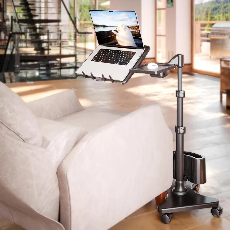 G2 Rolling Laptop Workstation Stand Cart Desk for Laptops, Books, Tablets, and Art, Made for Sofa, Bed