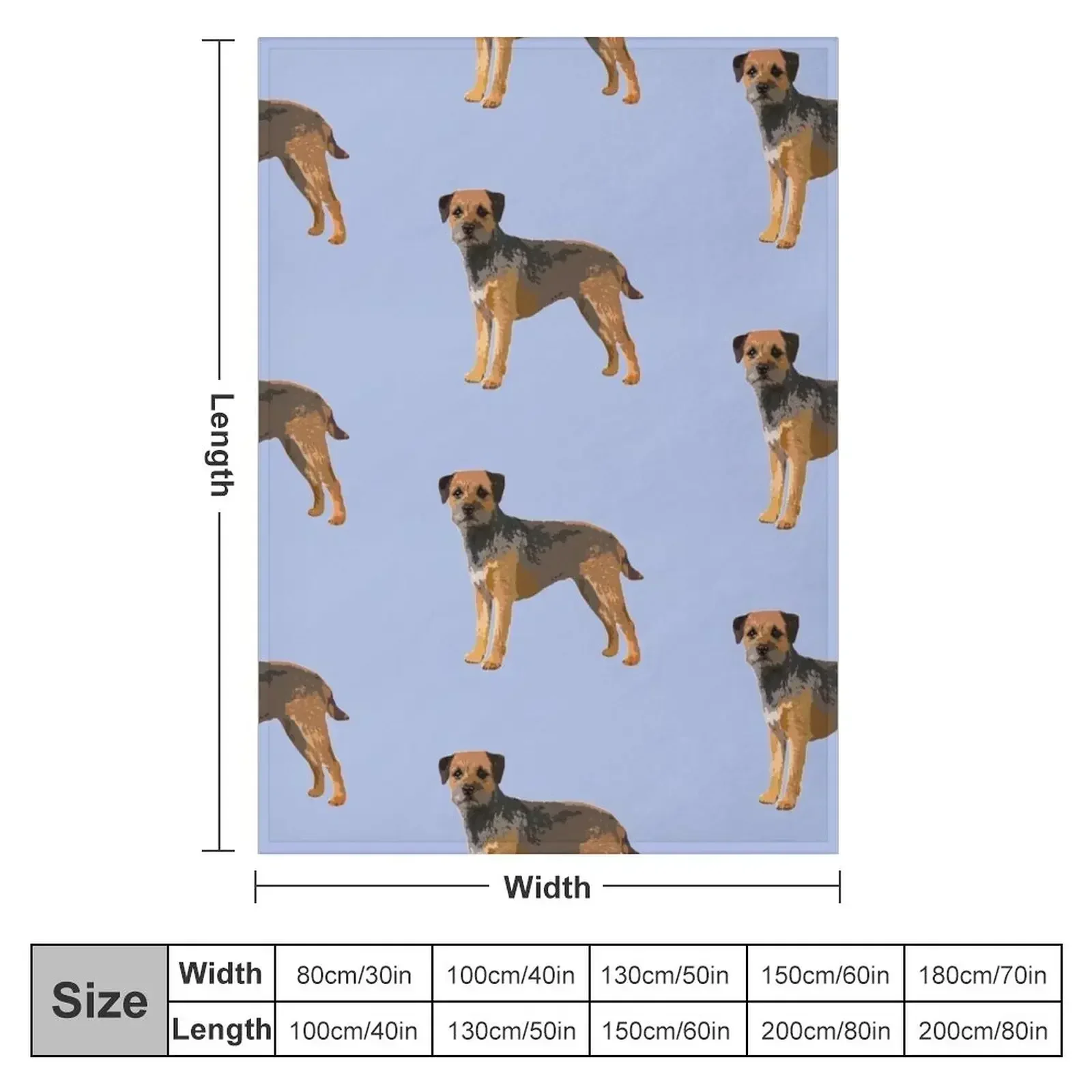 Border Terrier Throw Blanket for babies blankets ands cosplay anime blankets and throws Decorative Sofas Bed linens Blankets