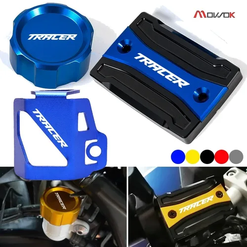 Imagen 1 del producto Para Yamaha TRACER 900 7 700 GT 7gt 900gt 700gt 7/gt TRACER MT09 MT07 cubierta de cilindro trasero delantero protector tapa de depósito de líquido de frenos