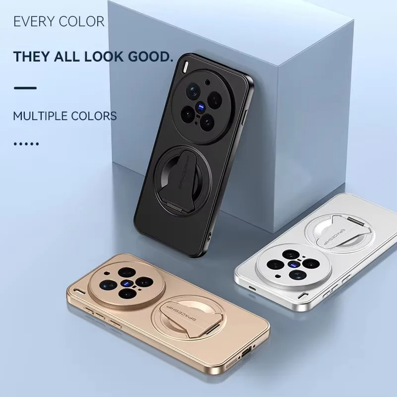

Phone case Car Invisible Magnetic Stand Holder For VIVO X300 Pro x300 X200 Ultra X200 FE X200s X200 X100 Skin-like Frosted Feel
