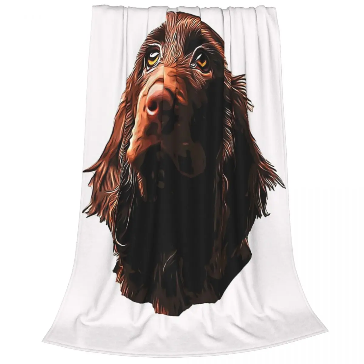 Field Spaniel Stunning Dog Blanket Fleece Multi-function Sofa Throw Blankets For Home Bedroom Travel Throws Bedspread Quilt