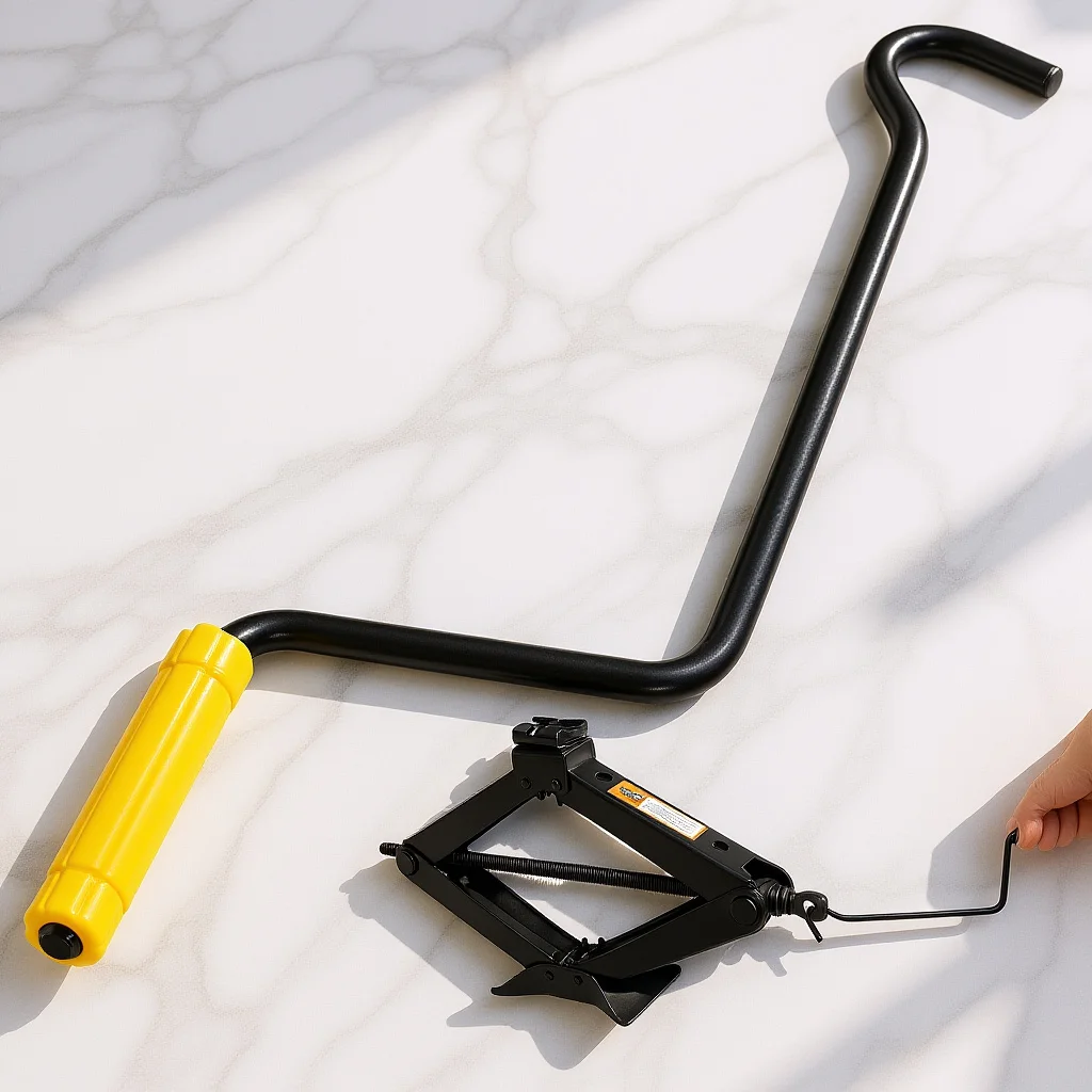 

Steel Jack Handle Replacement Universal Cross Design Crank Arm for Vehicle Floor Jack Repair Heavy Duty Lifting Accessory