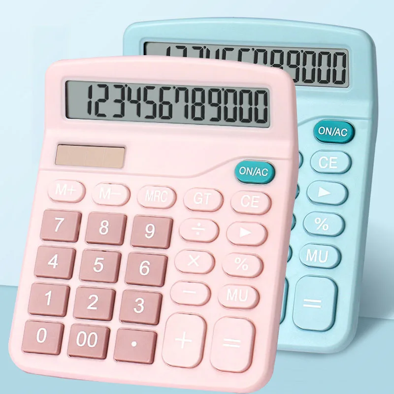 12 Digits Electronic Calculator Desktop Calculators Home Office School Solar Energy Calculators Financial Accounting Tools