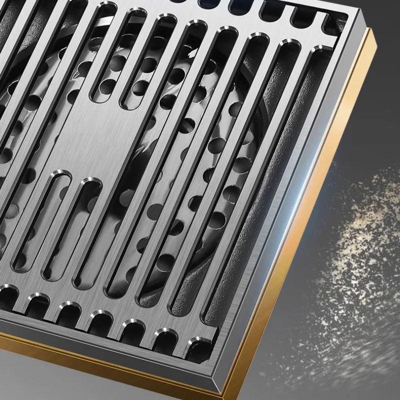 

Слив для пола Gun Grey, полностью медная ванная комната с защитой от запаха, душевая комната, канализация, невидимая ванная комната, стиральная машина, туалет