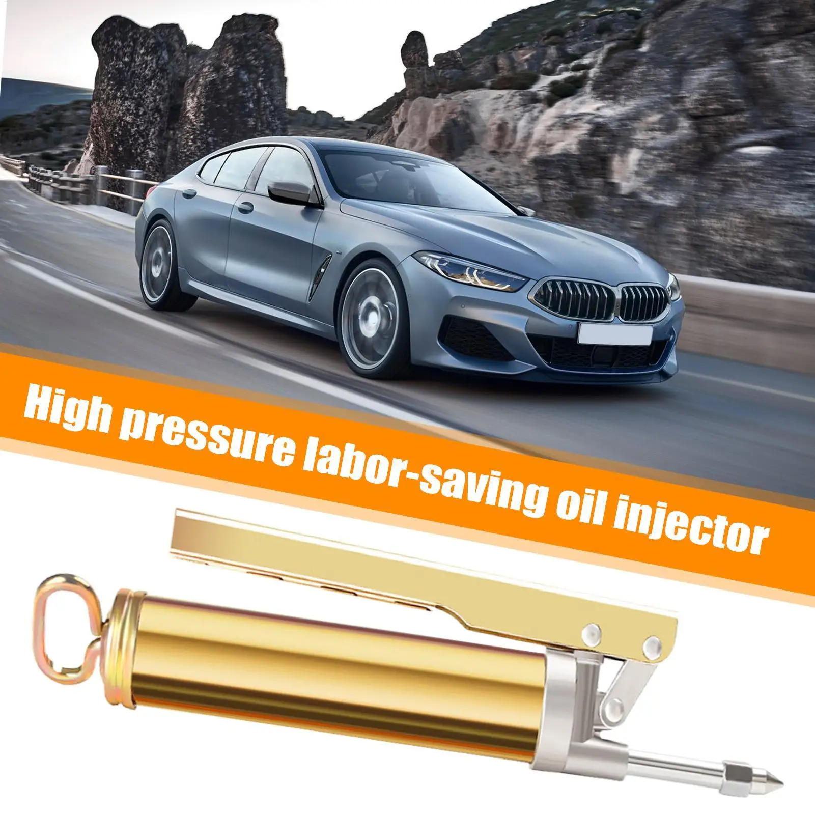Manual Lubricator Large Capacity Flexible Hose High Pressure Tool Hand Greaser With Flexible Hose For Auto Repair Mechanic