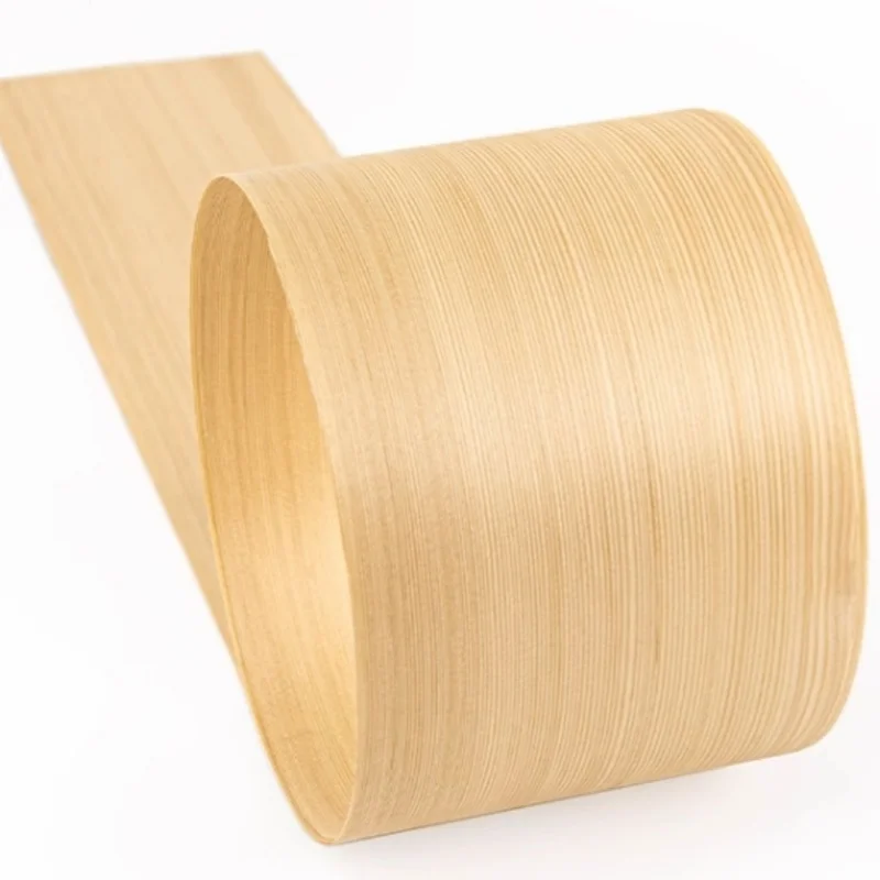 

Natural Larch Straight Grain Solid Wood Veneer Marquetry Art Material L: 2.5Meters/pcs Width: 15cm T: 0.4-0.5mm