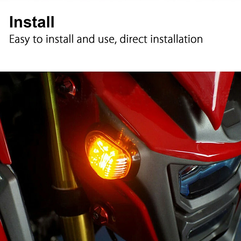 オートバイスクーター用LEDターンシグナル、カーテンライト、インジケータランプ、バーペア、ホンダウエディングに適合msx125、msx 125、2000-2015