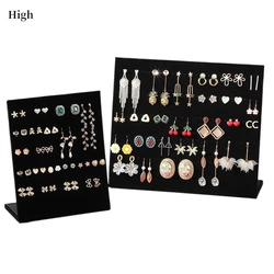 Velvet L Shape Earring Display Stand Earring Holder Jewelry Organizer Storage Jewelry Packaging