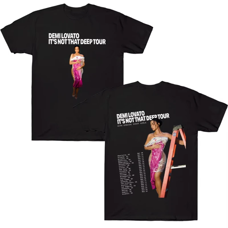 Demi Lovato It's Not That Deep Collection Tour T Shirts Unisex Cotton Tee High Quality Soft Comfort T-shirt Perfect Chic Clothes