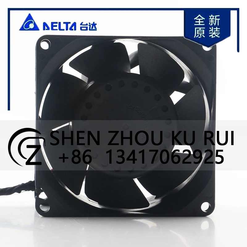 دلتا 5 فولت 24 فولت 48 فولت DC12V 7.0A التيار المتناوب EC 8038 80X80X38 مللي متر 8 سنتيمتر فائقة العنف ارتفاع حجم الهواء PWM خادم العاكس PFM0812HE-01 مروحة التبريد