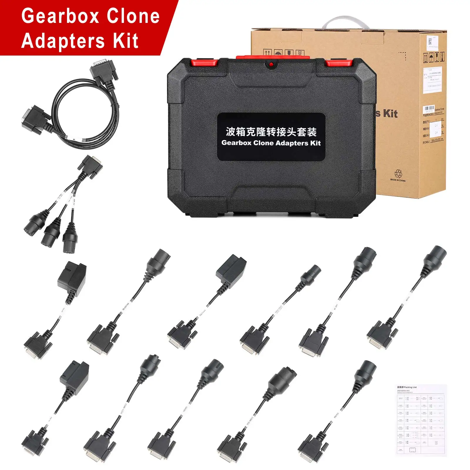 

2023 X431 ECU Programmer Gearbox Connectors Package for Launch ECU Programmer and X-Prog3