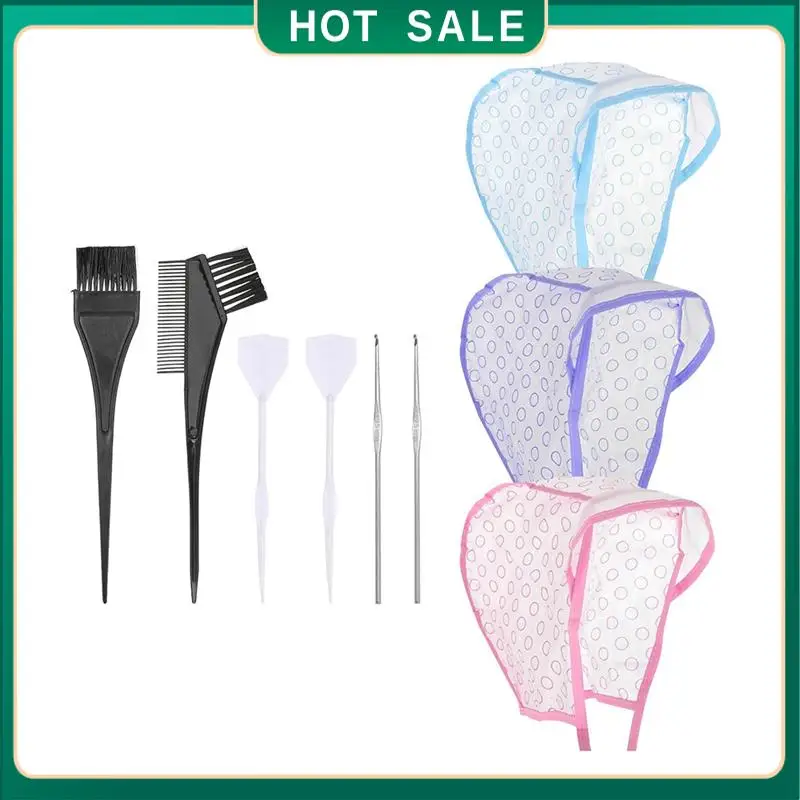 

24-часовая доставка, набор красок для глазури, шапочки для мелирования волос, раскраска отбеливающей шапочки, набор для мелирования, шапочка для мелирования с крючками