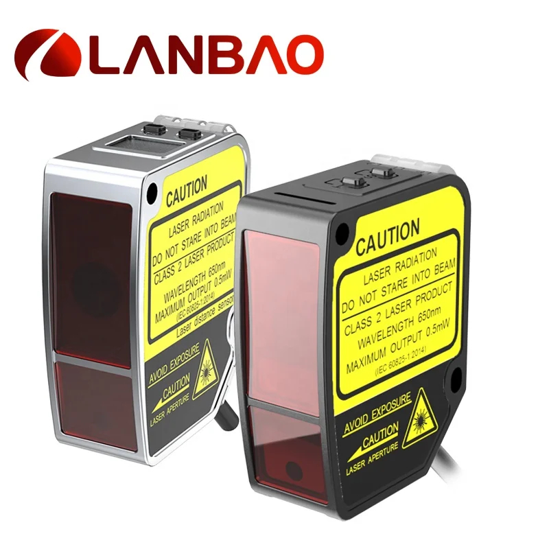 Lanbao High Precision PDA RS-485 4...20mA DC 12V 24V Digital Laser Displacement Sensor