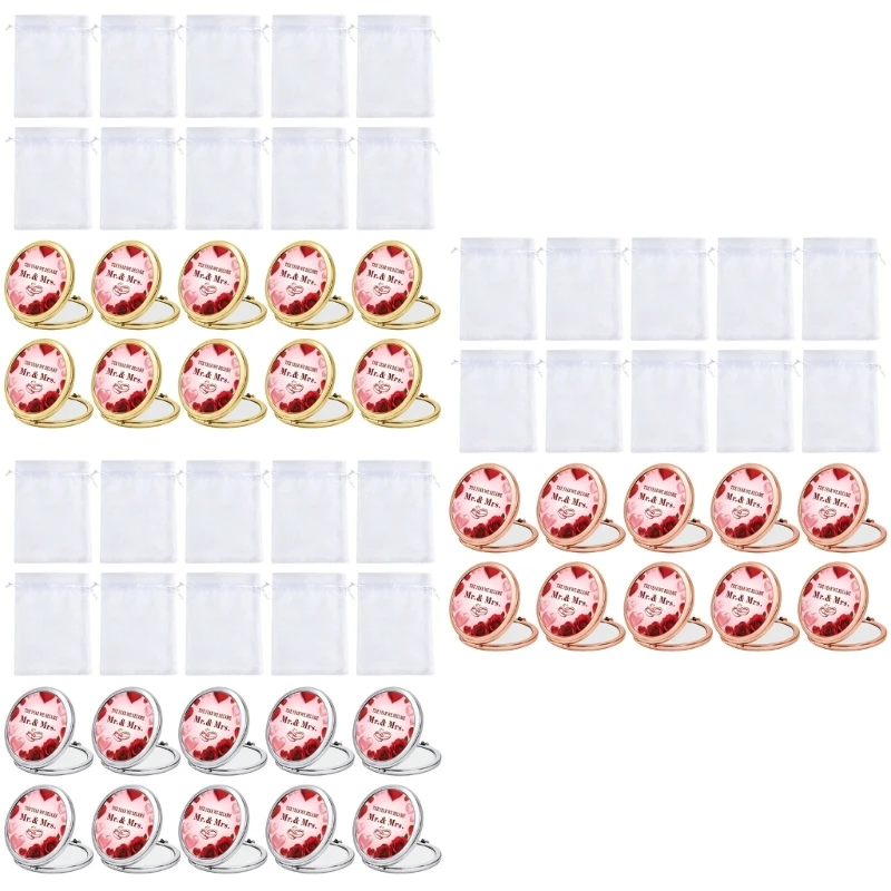 Schminktisch-Set für den Hochzeitstisch, 10 Glasstücke Taschenformat für Gäste, 3 x – Detail 1