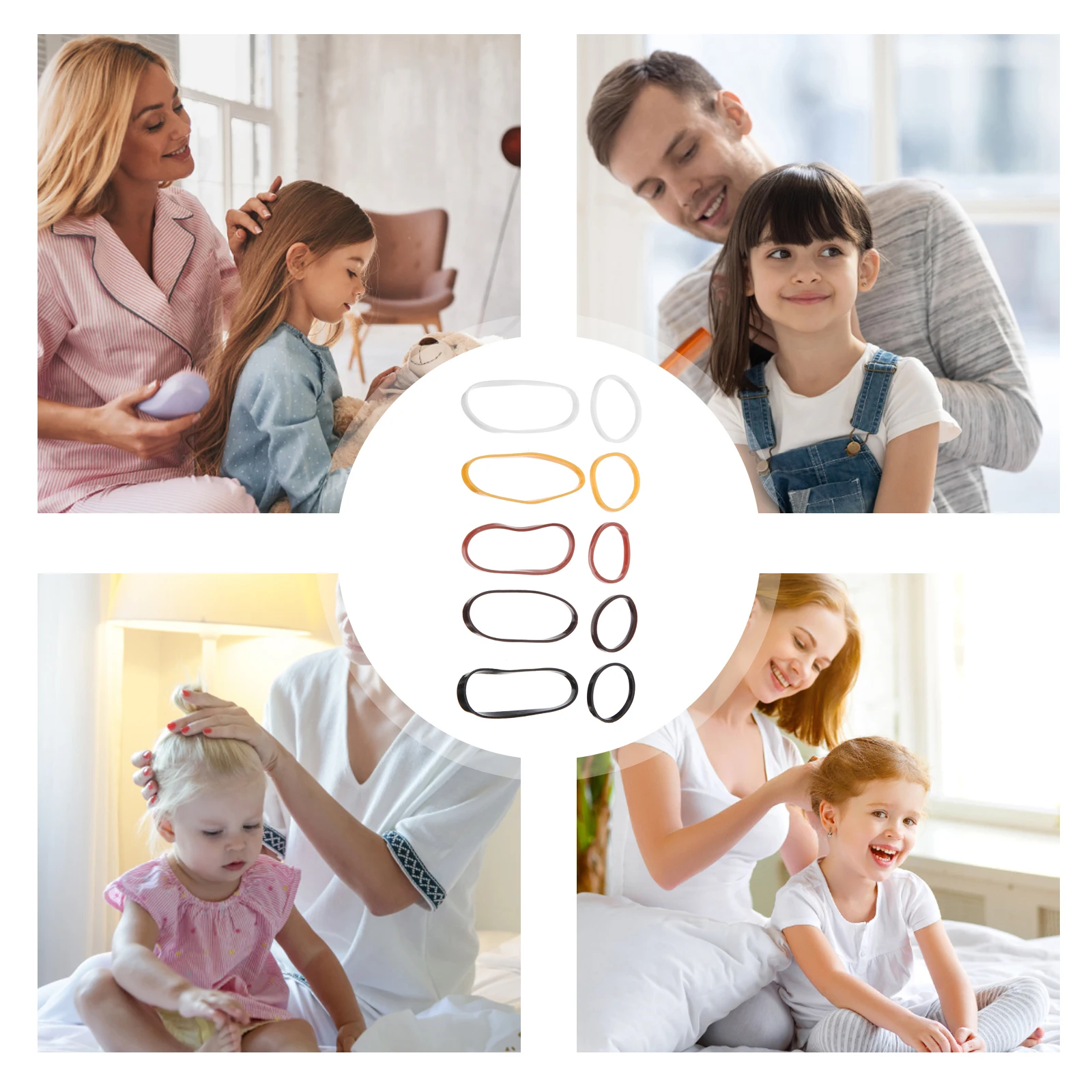 

1Set High Elastic Hair Ties Small Disposable Rubber Bands Hair Elastics Ponytail Holders for Girls Scrunchies for Girls